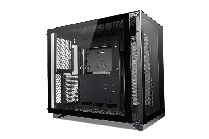 TECWARE VXL TG Dual Chamber ATX Case (Black/White) - Tempered Glass Panels
