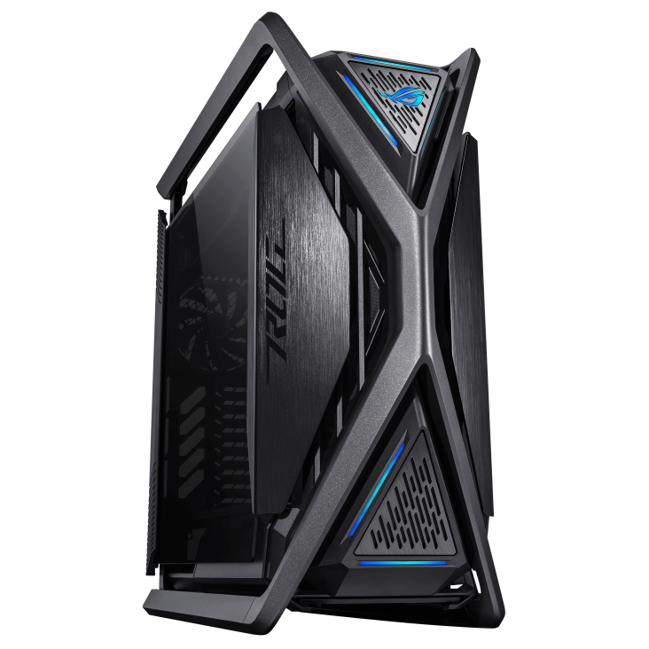 ASUS ROG HYPERION GR701 EATX CASE WITH BTF EDITION - 5 x 2.5" Bay, ARGB, 420mm Dual Radiator, 4x140mm Fans, Tempered Glass, 1 Yr Wty