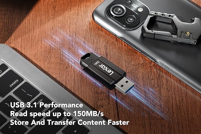 Lexar JumpDrive S80 USB 3.1 Flash Drive - 64GB / 128GB / 256GB, Up to 150MB/s read and up to 60MB/s write