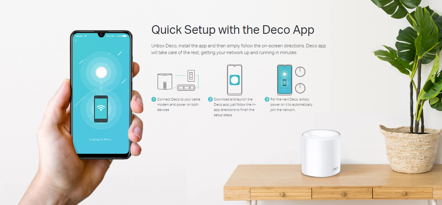 TP-LINK DECO X50 AX3000 Whole Home Mesh WiFi 6 System - 1/2/3pack