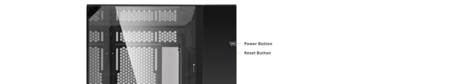 LIAN LI 011 VISION COLOR CHROME (Black Mirror Finish) - Tower Chassis