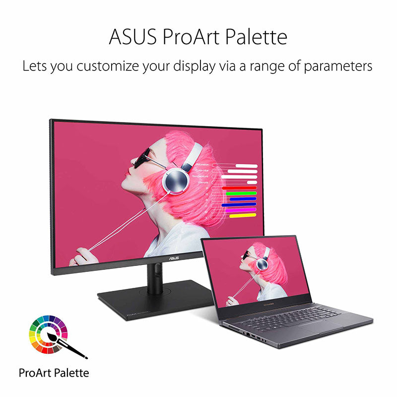 ASUS ProArt Display PA328QV Professional Monitor - 32" QHD (2560x1440), 100% sRGB, 100% Rec.709, Color Accuracy ΔE<2, Calman Verified