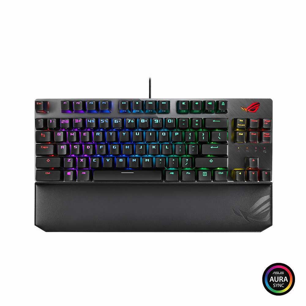 ASUS ROG Strix Scope TKL Deluxe Wired Mechanical RGB Gaming Keyboard (Cherry MX switches)
