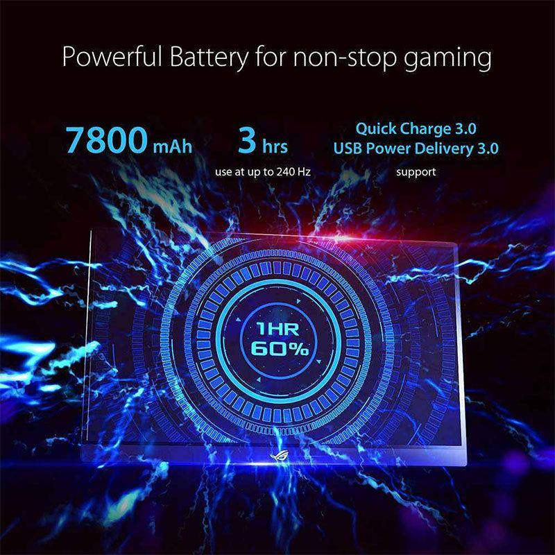 ASUS ROG Strix XG17AHPE / XG17AHP Portable USB Type-C Gaming Monitor – 17.3" IPS, FHD (1920x1080), 240Hz(Above 144Hz), 3ms, Adaptive-sync, Non-Glare, Micro-HDMI, Smart Cover, Eyecare