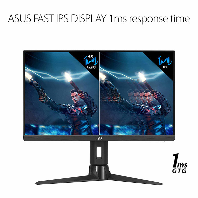 ASUS ROG Strix XG259CM Gaming Monitor - 24.5" FHD, 240Hz (Above 144Hz), 1ms (GTG), Fast IPS, Extreme Low Motion Blur Sync, USB Type-C, 120% sRGB, G-Sync compatible*, KVM support, tripod socket