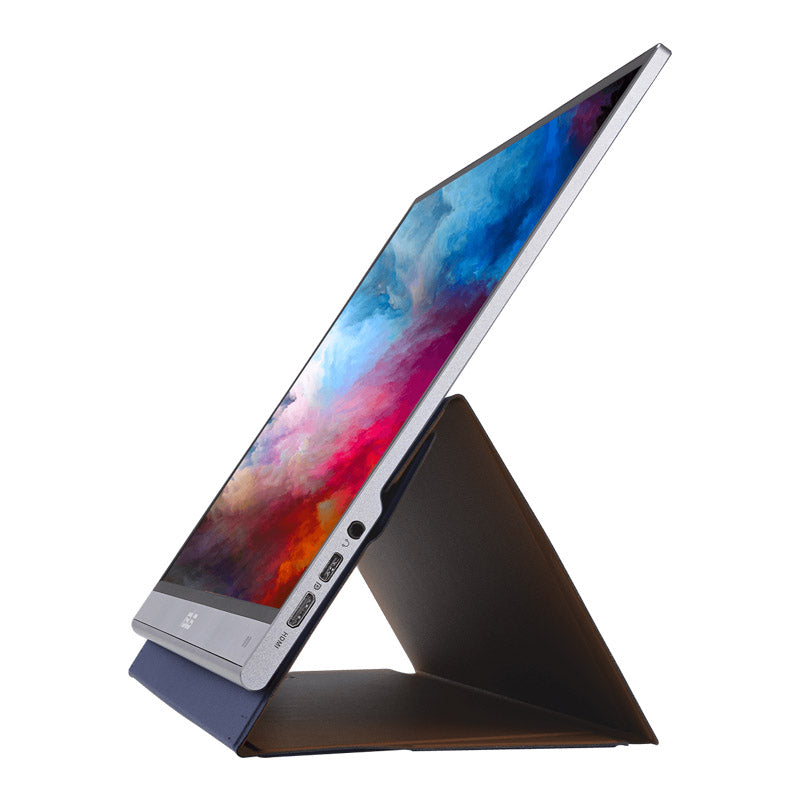 ASUS ZenScreen OLED MQ16AH Portable Monitor - 16" FHD (1920x1080), 100% DCI-P3, 1 ms Response Time, Delta E<2, HDR-10, USB Type-C, Mini HDMI , Proximity Sensor, Smart Case, Flicker Free, Low Blue Light