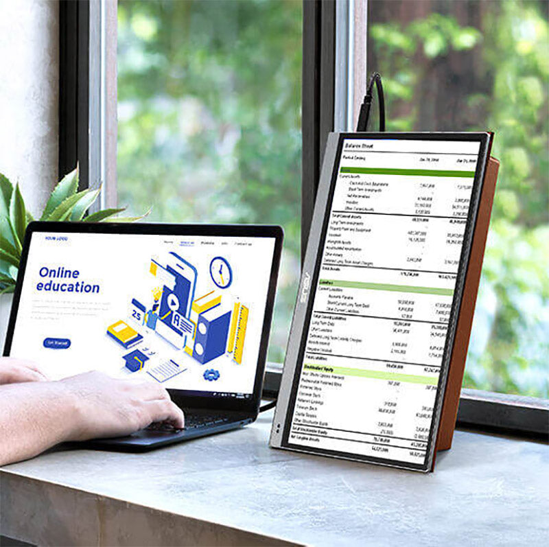 ASUS ZenScreen OLED MQ16AH Portable Monitor - 16" FHD (1920x1080), 100% DCI-P3, 1 ms Response Time, Delta E<2, HDR-10, USB Type-C, Mini HDMI , Proximity Sensor, Smart Case, Flicker Free, Low Blue Light