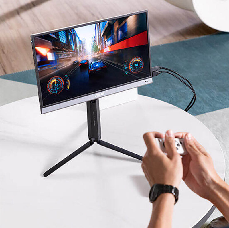 ASUS ZenScreen OLED MQ16AH Portable Monitor - 16" FHD (1920x1080), 100% DCI-P3, 1 ms Response Time, Delta E<2, HDR-10, USB Type-C, Mini HDMI , Proximity Sensor, Smart Case, Flicker Free, Low Blue Light