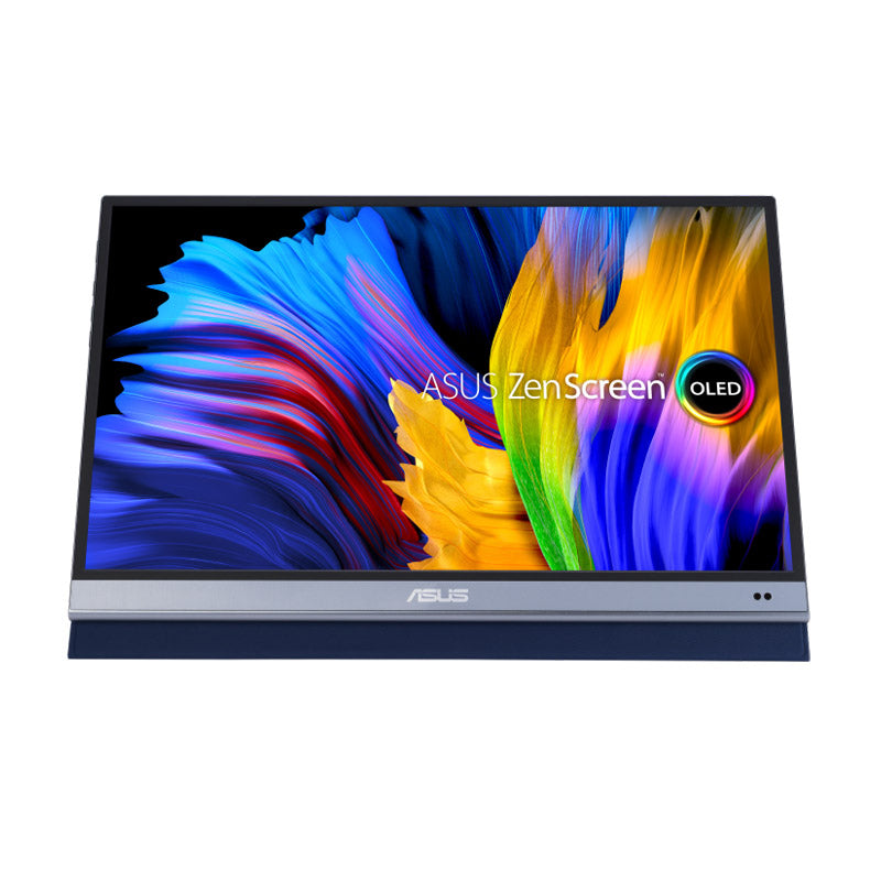 ASUS ZenScreen OLED MQ16AH Portable Monitor - 16" FHD (1920x1080), 100% DCI-P3, 1 ms Response Time, Delta E<2, HDR-10, USB Type-C, Mini HDMI , Proximity Sensor, Smart Case, Flicker Free, Low Blue Light