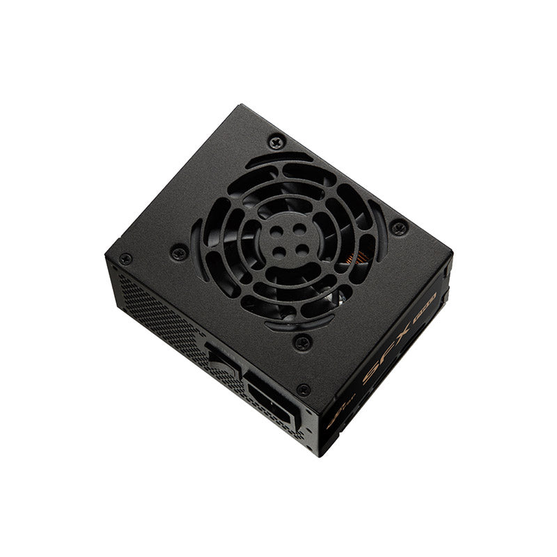 FSP SFX Pro 350W 80 Plus® Bronze Power Supply - DC to DC Output, SFX to ATX Adapter, Black Ribbon Cables
