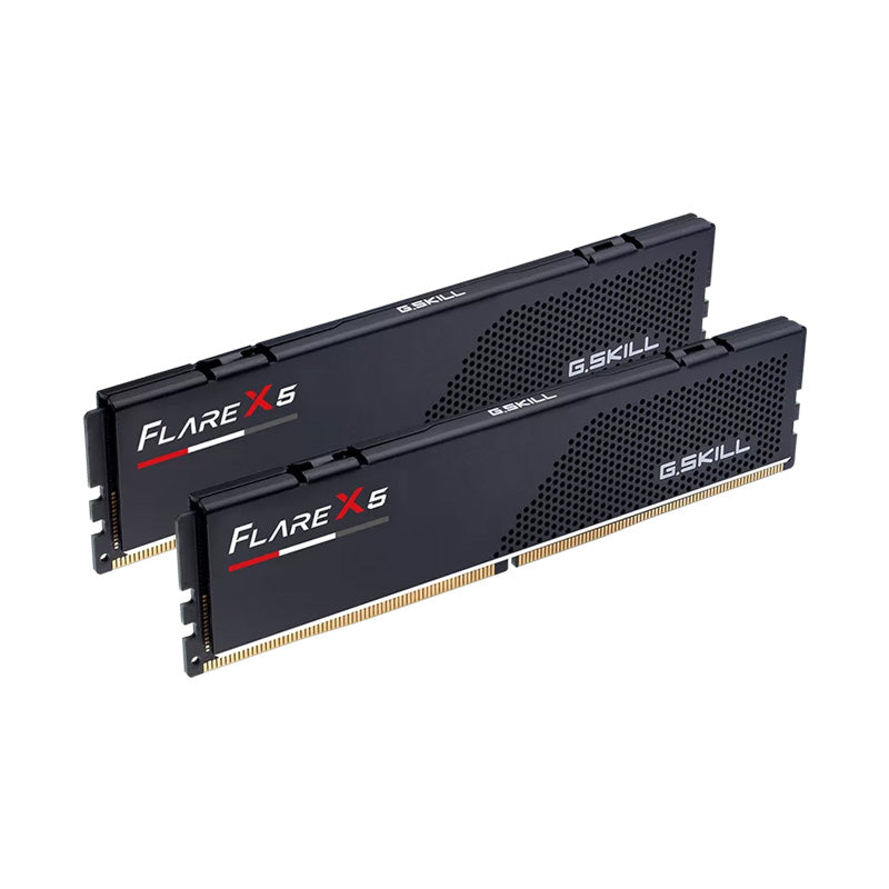 G.SKILL FLARE X5 (Compact Low-Profile Design): 32GB/64GB DDR5-6000/6400 MT/s - AMD EXPO Profile Ready, Dual Channel Kit (BLACK)