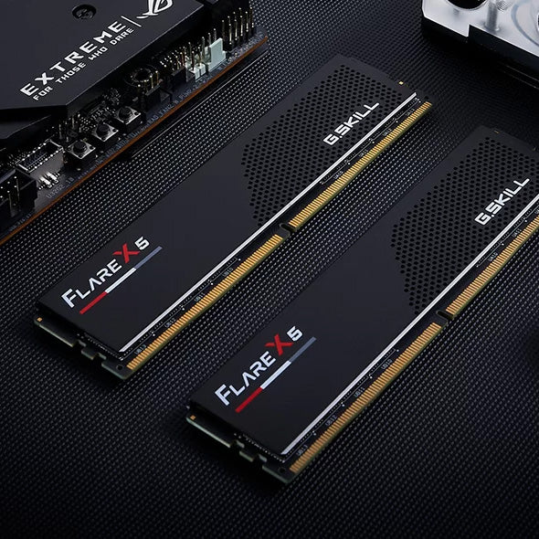 G.SKILL FLARE X5 (Compact Low-Profile Design): 32GB/64GB DDR5-6000/6400 MT/s - AMD EXPO Profile Ready, Dual Channel Kit (BLACK)