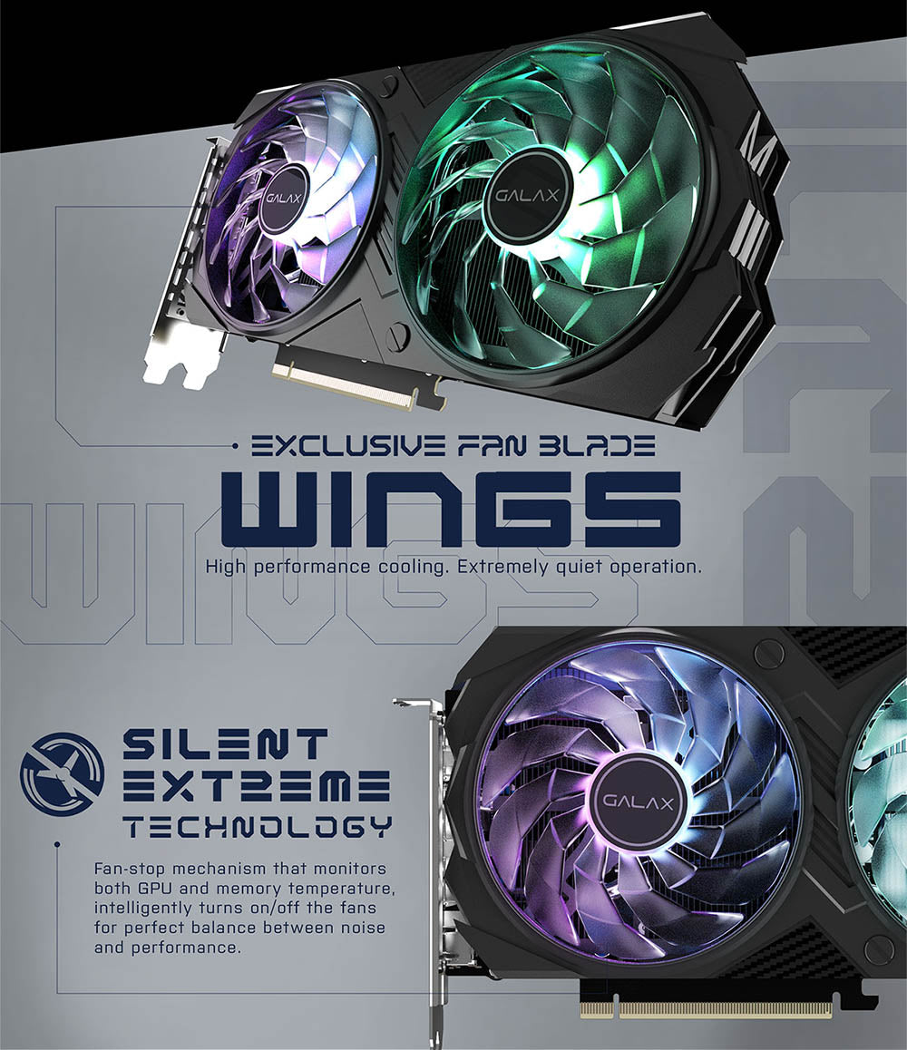 GALAX GeForce RTX 4060 Ti EX 8GB DDR6 GAMING Graphics Card