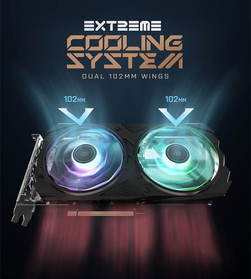 GALAX GeForce RTX 4060 Ti EX 8GB DDR6 GAMING Graphics Card