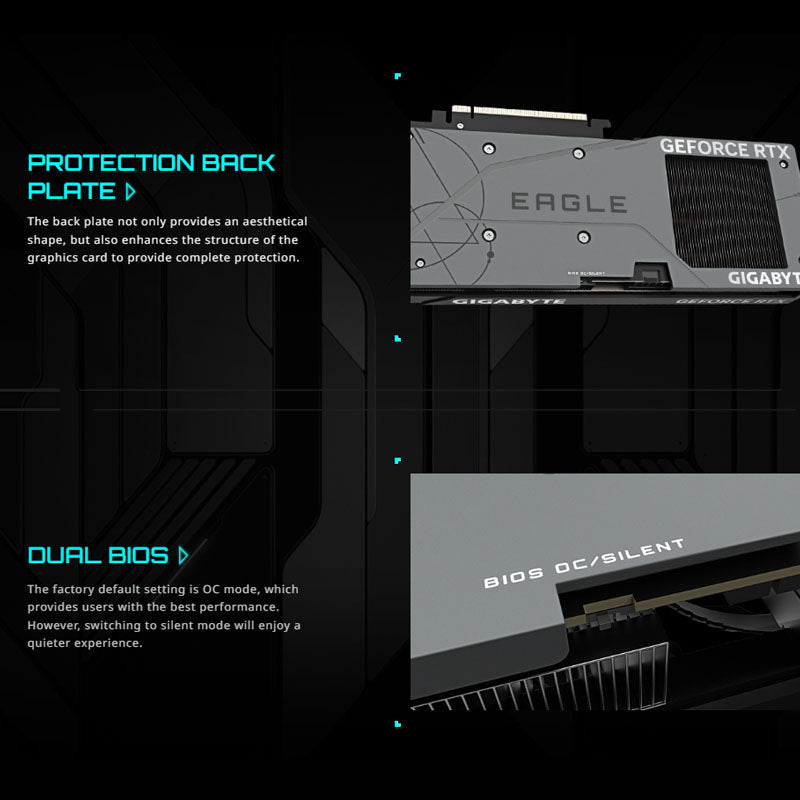 GIGABYTE EAGLE GeForce RTX 4060 Ti 8GB DDR6 GAMING Graphics Card