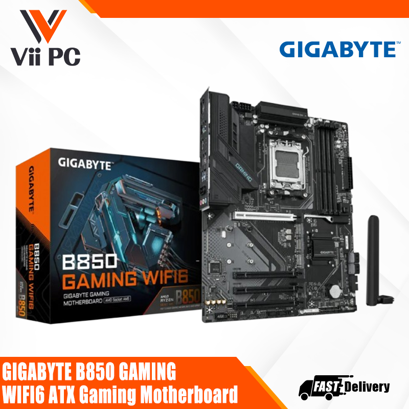 GIGABYTE B850 GAMING WIFI6, AMD Ryzen™ 9000 Series Processors, ATX Gaming Motherboard
