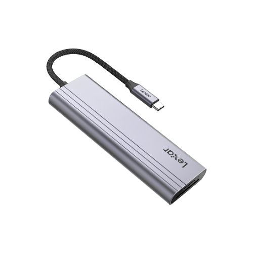 Lexar H31 7-in-1 USB-C Hub - 4K@60Hz HDMI 2.0, 100W USB-C PD charging port, 3 USB-A ports and SD/microSD™ card slots (Compatible with Laptop/Tablet/Smartphone)