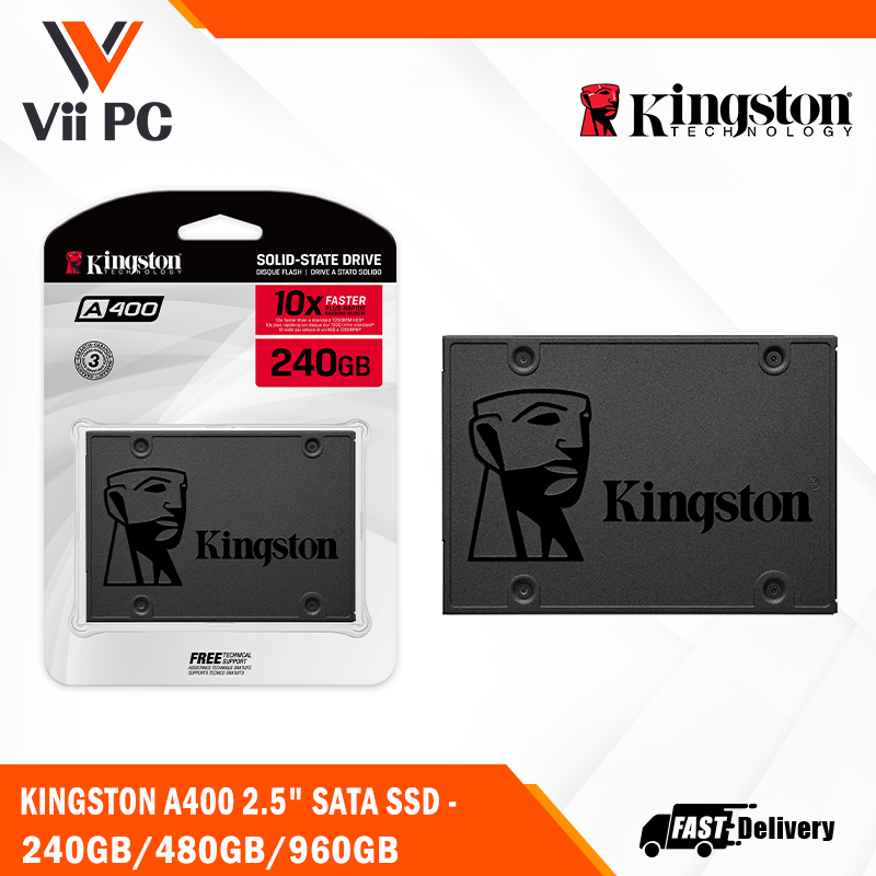 Kingston A400 2.5" SATA Internal SSD - 240GB/480GB/960GB