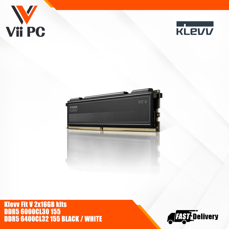 Klevv Fit V 2x16GB kits DDR5 6000CL30 DDR5 BLACK / WHITE DESKTOP RAM