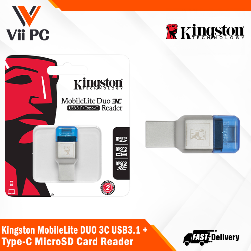 Kingston MobileLite DUO 3C USB3.1 + Type-C MicroSD Card Reader