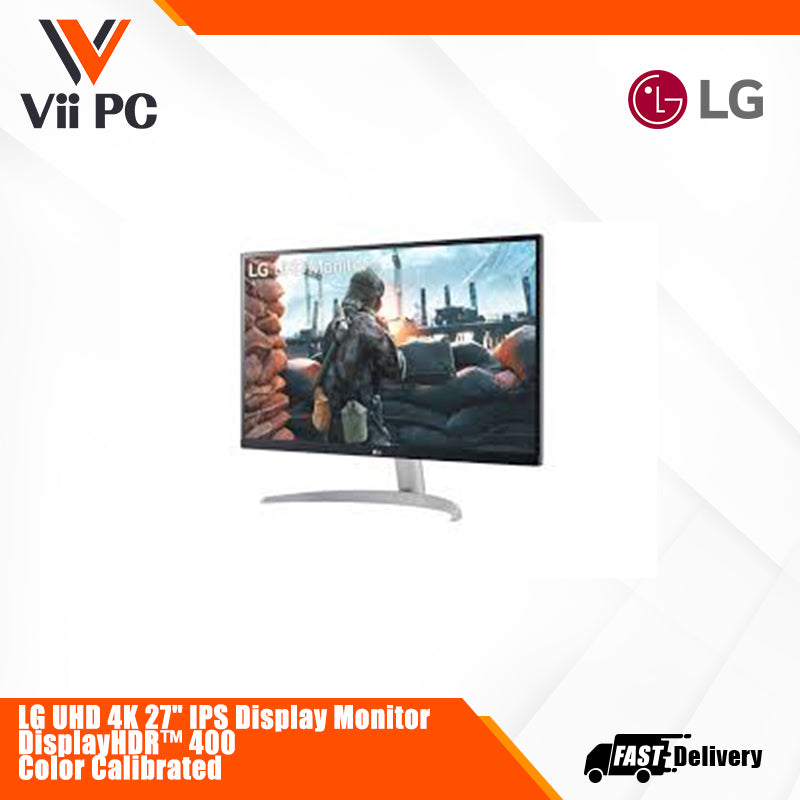 LG 27UP600K UHD 4K 27" IPS Display HDR 400 Color Calibrated 60HZ 5ms (GtG at Faster) Tilt GAMING MONITOR