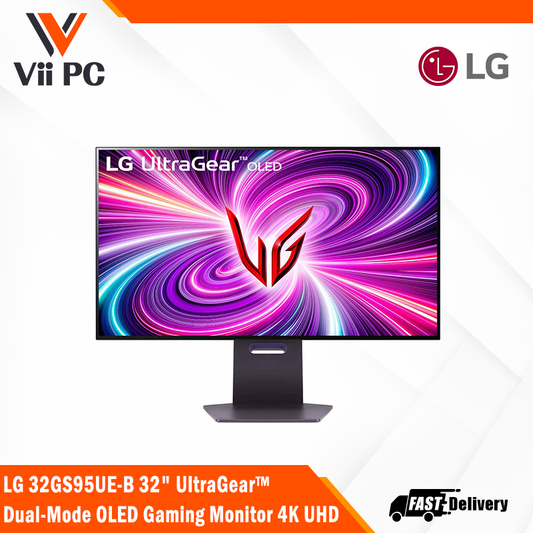 LG 32GS95UE-B 32" UltraGear™ Dual-Mode OLED Gaming Monitor 4K UHD, Pixel Sound