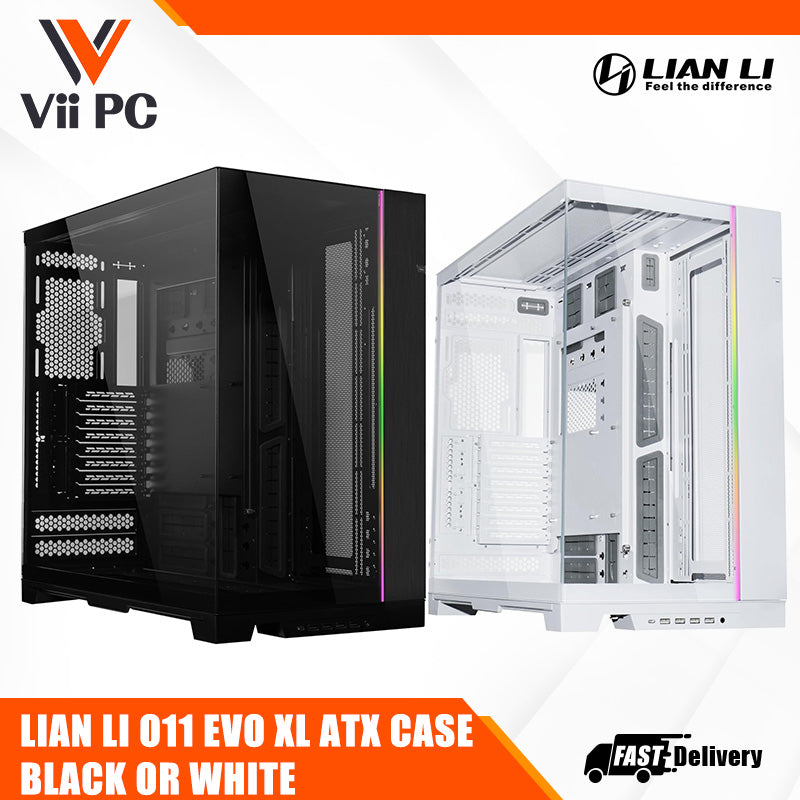 LIAN LI O11 Dynamic EVO XL Full-Tower Gaming Case (Black/White