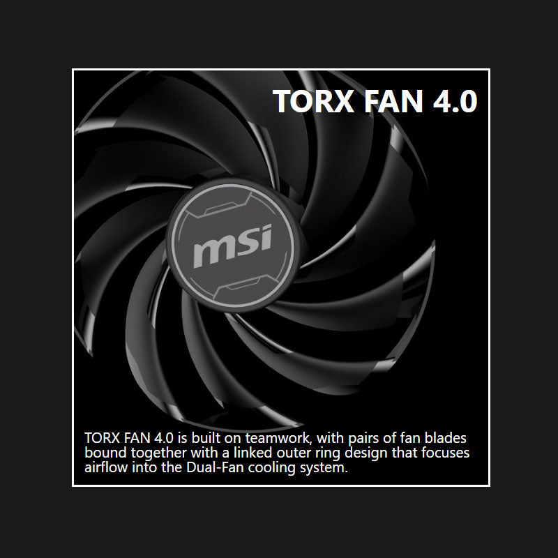 MSI GeForce RTX 4060 Ti VENTUS 2X 8GB DDR6 GAMING Graphics Card