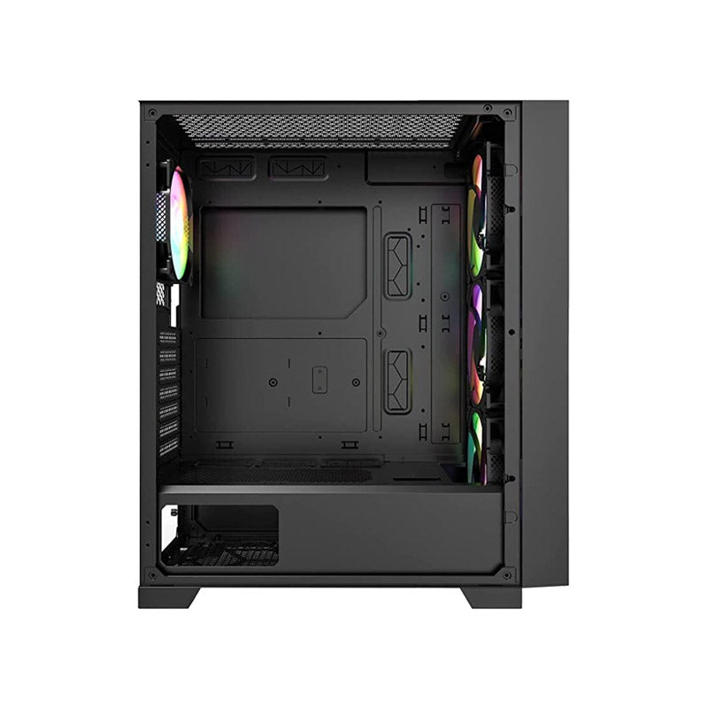 Montech AIR 1000 Premium ARGB ATX Mid Tower Case - Detachable Mesh, Tempered Glass Front Panel and Swivel Glass Side Panel (Black/White)