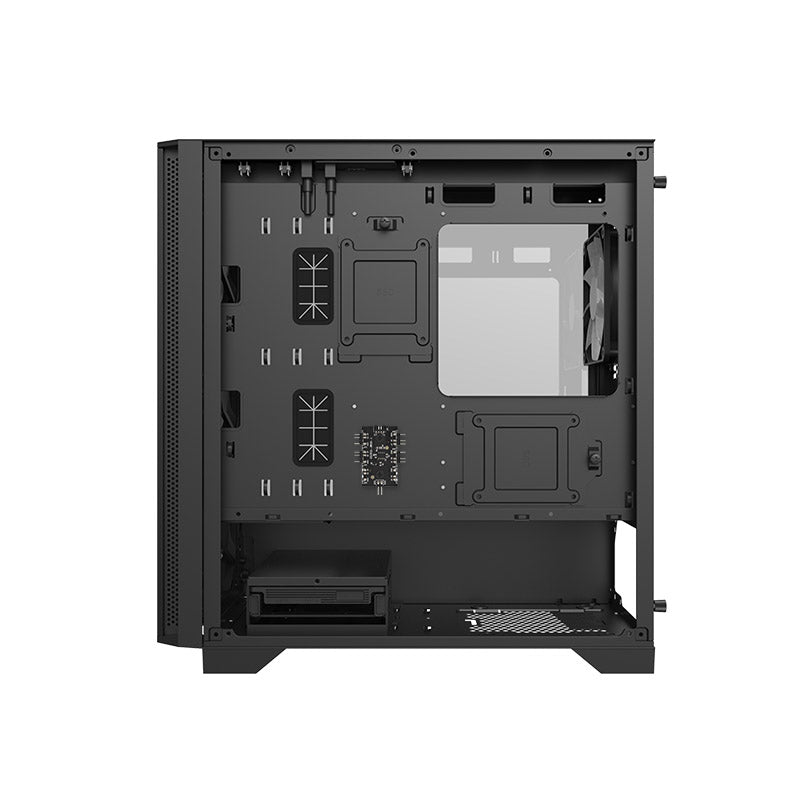 Montech AIR 100 ARGB Micro-ATX Case - 4 ARGB Fans, Lighting Controller, Fine Mesh Front Panel Design (Black/White)