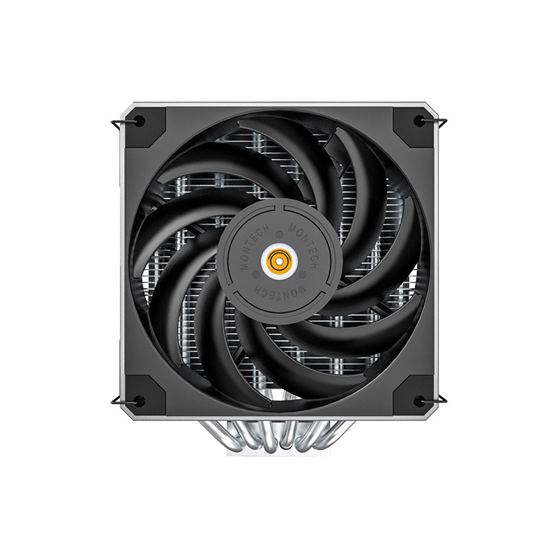 Montech METAL DT24 BASE CPU Air Cooler (Six Heat pipes and Dual Tower Design, Socket compatibility: AM4/AM5/LGA 115X/1200/1700)