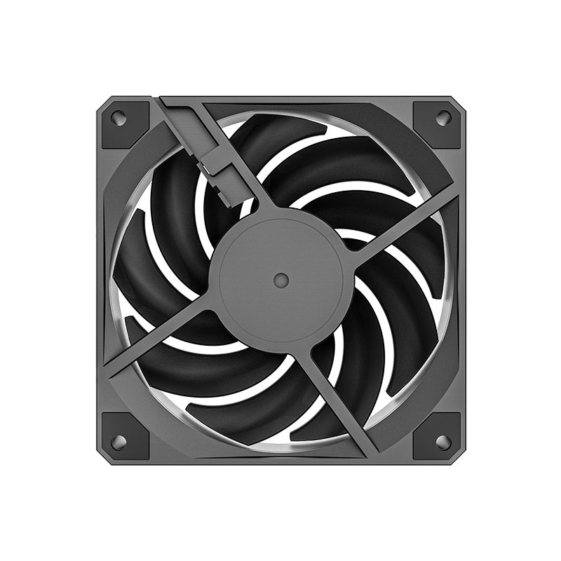 Montech Metal 120 PWM Fan (Single Pack) - 120mm, Industrial-Grade 6-Pole Motor, Shock-Proof, Efficient and Silent