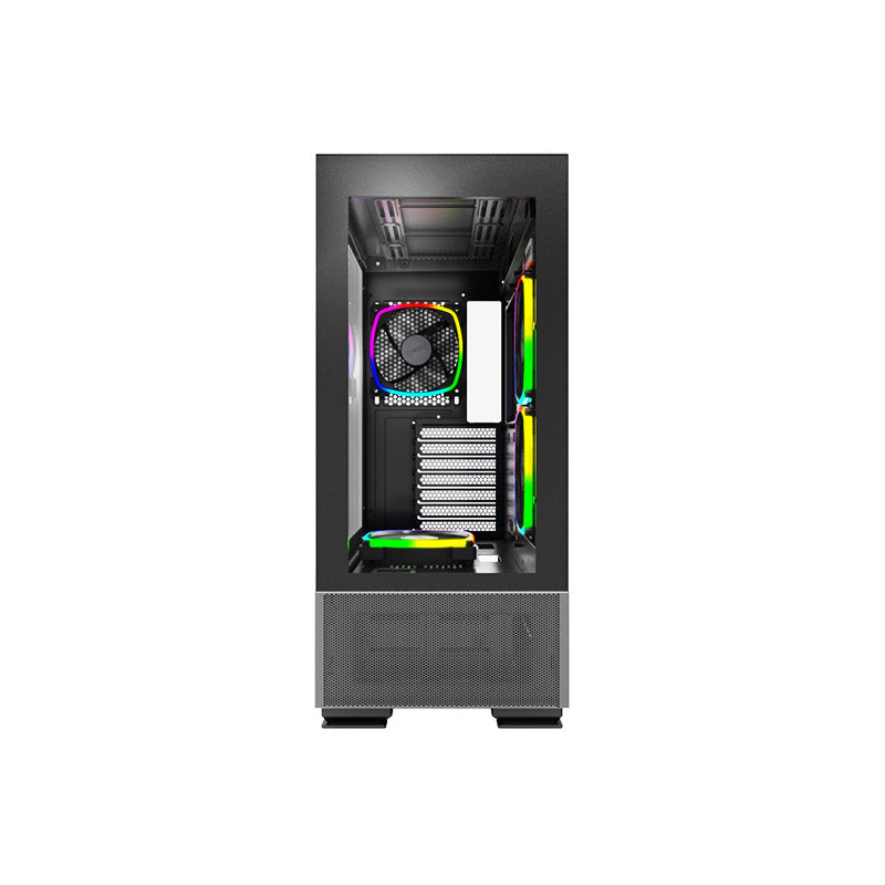 Montech SKY TWO ATX Mid Tower Case - High Airflow Performance, ARGB PWM Fans, Dust-Resistant Design