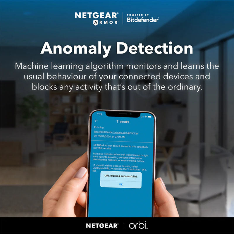 NETGEAR Orbi 860 Tri-Band WiFi 6 Mesh System - AX6000 6Gbps - 3-Pack, Black (RBK863SB)