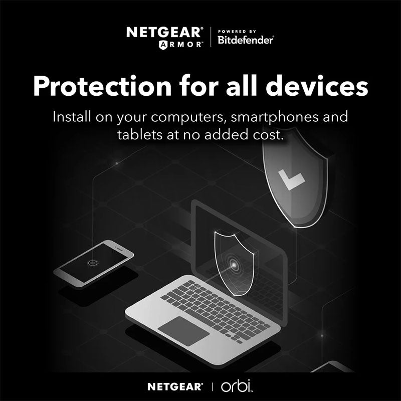 NETGEAR Orbi 860 Tri-Band WiFi 6 Mesh System - AX6000 6Gbps - 3-Pack, Black (RBK863SB)