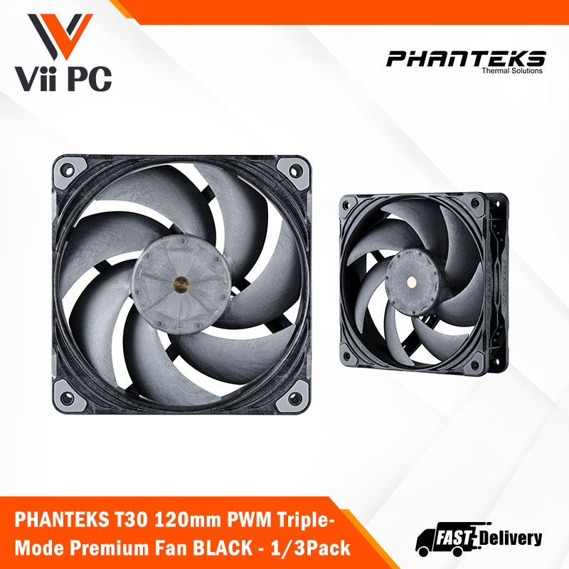 中古 2個セット Phanteks T30 120mmファン Phanteks T30-120 Fans