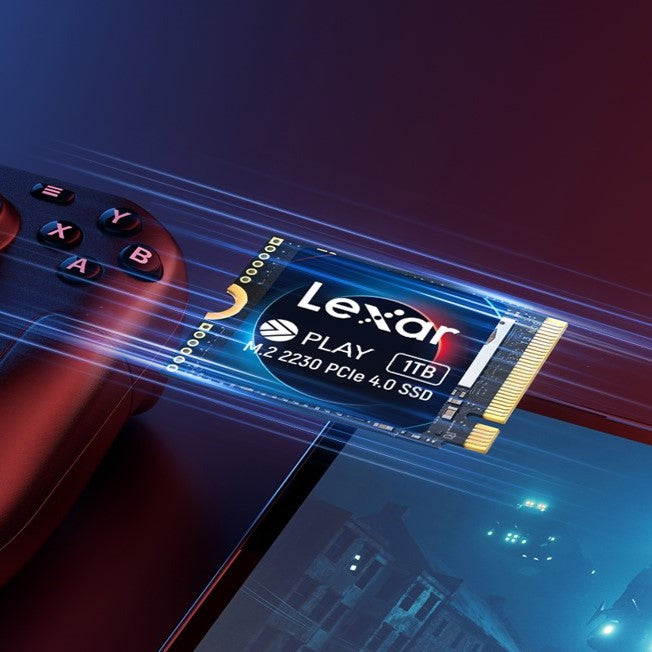 Lexar® PLAY 2230 PCIe 4.0 SSD (1TB) - High-speed Performance, Ultra-compact form factor, Large capacity, SLC dynamic cache