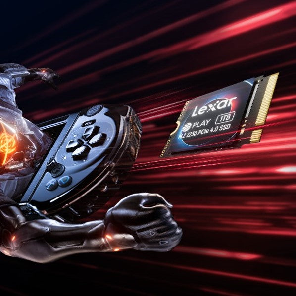 Lexar® PLAY 2230 PCIe 4.0 SSD (1TB) - High-speed Performance, Ultra-compact form factor, Large capacity, SLC dynamic cache