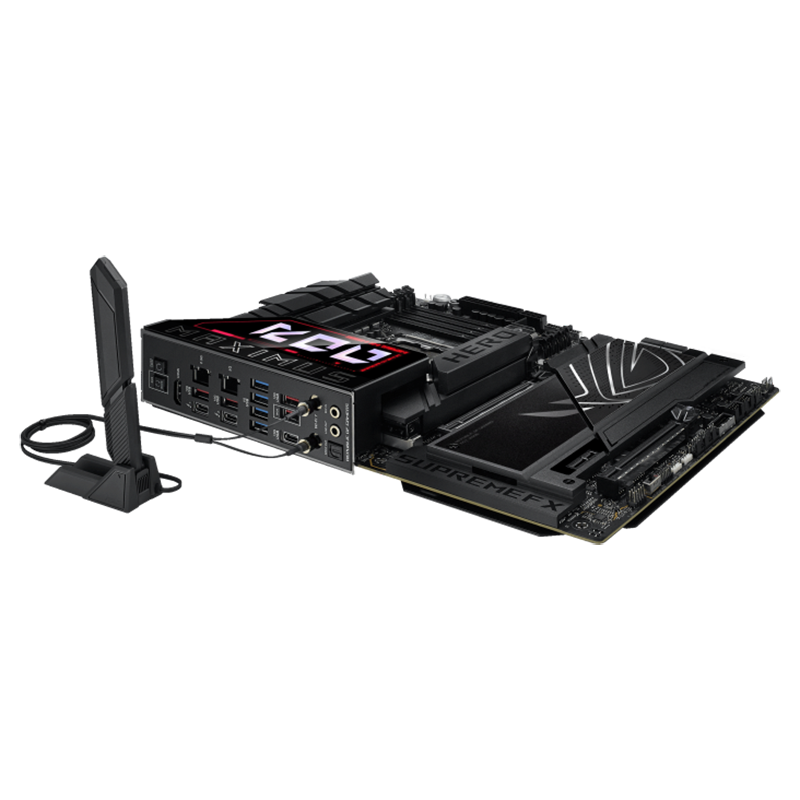 ASUS ROG MAXIMUS Z890 HERO - Support Intel® Core™ Ultra Processors (Series 2), LGA1851, DDR5, AI Networking II, Extensive Gen 5, WIFI 7, Polymo Lighting II - GAMING ATX Motherboard (AI PC Ready)