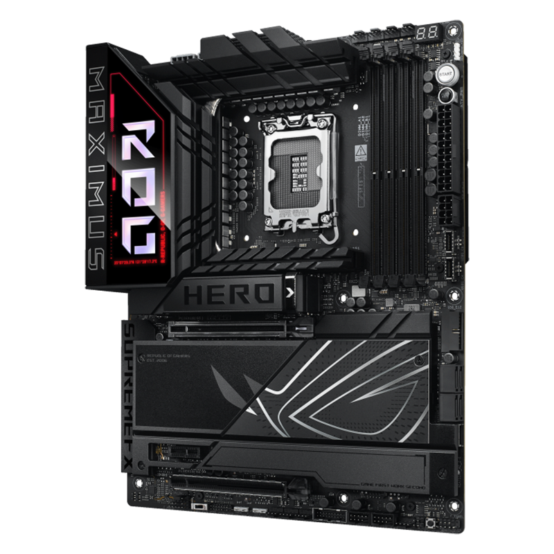ASUS ROG MAXIMUS Z890 HERO - Support Intel® Core™ Ultra Processors (Series 2), LGA1851, DDR5, AI Networking II, Extensive Gen 5, WIFI 7, Polymo Lighting II - GAMING ATX Motherboard (AI PC Ready)