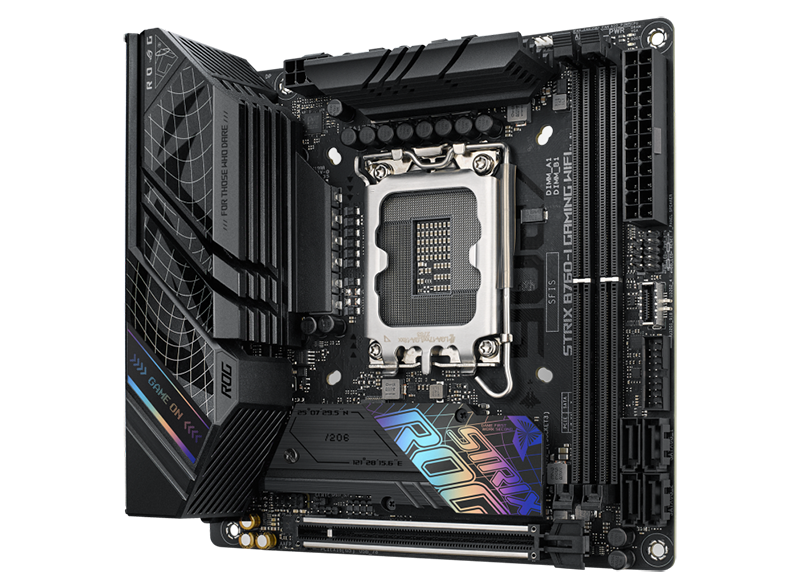 ASUS ROG STRIX B760-I GAMING WIFI LGA1700 Intel B760 Chipset 2 x DDR5 DIMM Wi-Fi 6 PCI-Express x16 Mini-ITX Motherboard