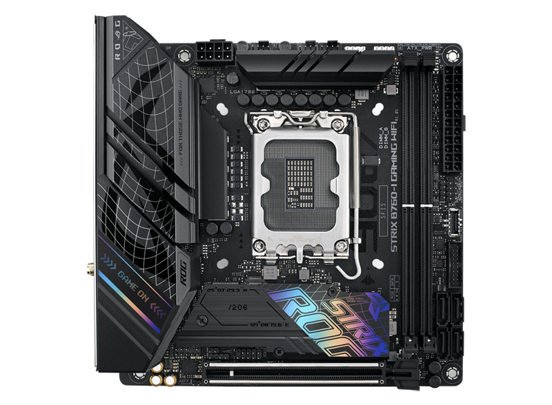 ASUS ROG STRIX B760-I GAMING WIFI LGA1700 Intel B760 Chipset 2 x DDR5 DIMM Wi-Fi 6 PCI-Express x16 Mini-ITX Motherboard
