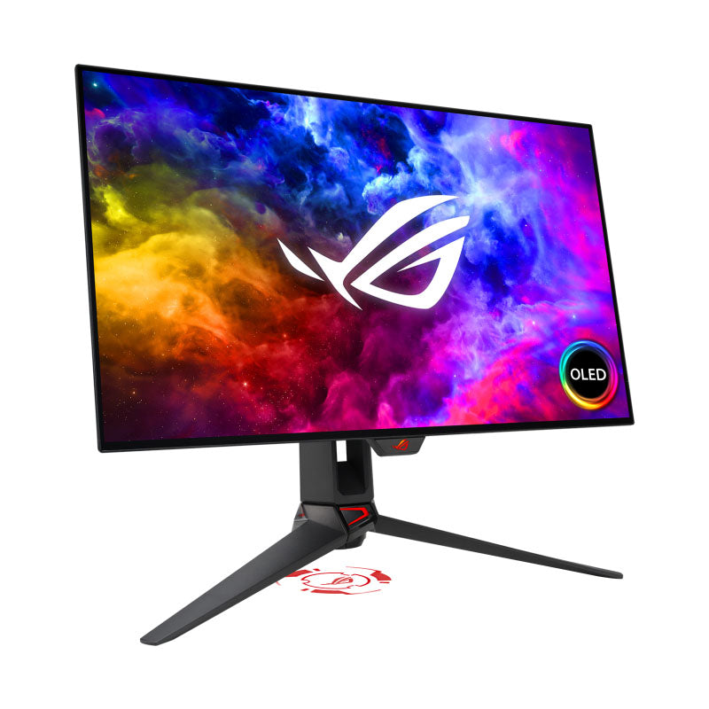 ASUS ROG Swift OLED PG27AQDM Gaming Monitor - 27" (26.5-inch viewable) 1440p OLED panel, 240 Hz, 0.03ms, G-SYNC® compatible, anti-glare, custom heatsink, intelligent voltage optimization, uniform brightness, DisplayWidget Center