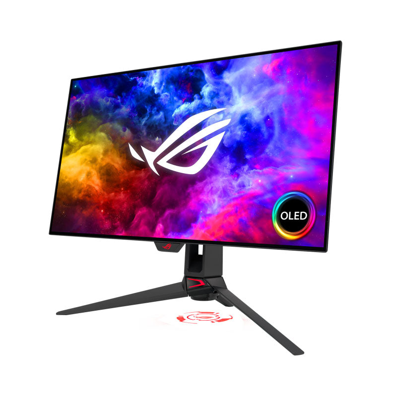 ASUS ROG Swift OLED PG27AQDM Gaming Monitor - 27" (26.5-inch viewable) 1440p OLED panel, 240 Hz, 0.03ms, G-SYNC® compatible, anti-glare, custom heatsink, intelligent voltage optimization, uniform brightness, DisplayWidget Center