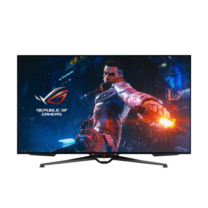 ASUS ROG Swift OLED (PG48UQ, 47.5" / PG42UQ, 41.5") Gaming Monitor - 4K, 138Hz(OC), 0.1 ms (GTG), G-SYNC® compatible, anti-glare micro-texture coating, custom heatsink, 98% DCI-P3, true 10-bit, HDMI® 2.1, DisplayPort™ 1.4
