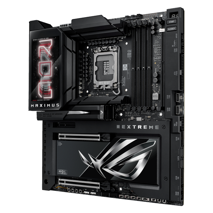 ASUS ROG MAXIMUS Z890 EXTREME - Support Intel® Core™ Ultra Processors (Series 2), LGA 1851, DDR5, PCIE 5.0, WIFI 7, Full Color 5” LCD Display, Thunderbolt™ 5 - GAMING ATX Motherboard (AI PC Ready)