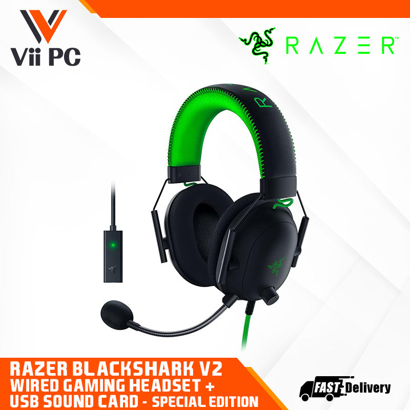 RAZER BlackShark V2 - Wired Gaming Headset + USB Sound Card - FRML Packaging / SPECIAL EDITION (SE)