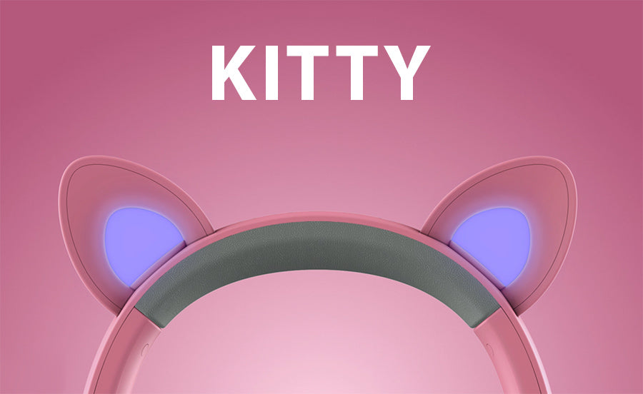 RAZER Kraken Kitty V2 Pro - Wired RGB Headset with Interchangeable Ears (Black/Quartz) - FRML Packaging