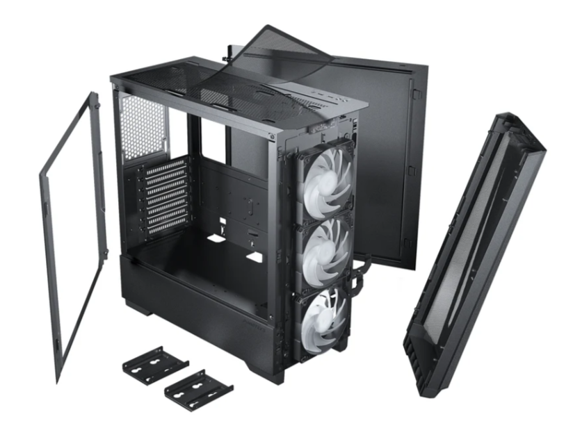 Phanteks Eclipse G360A ATX Mid Tower Case, Tempered Glass, D-RGB lighting, Satin Black