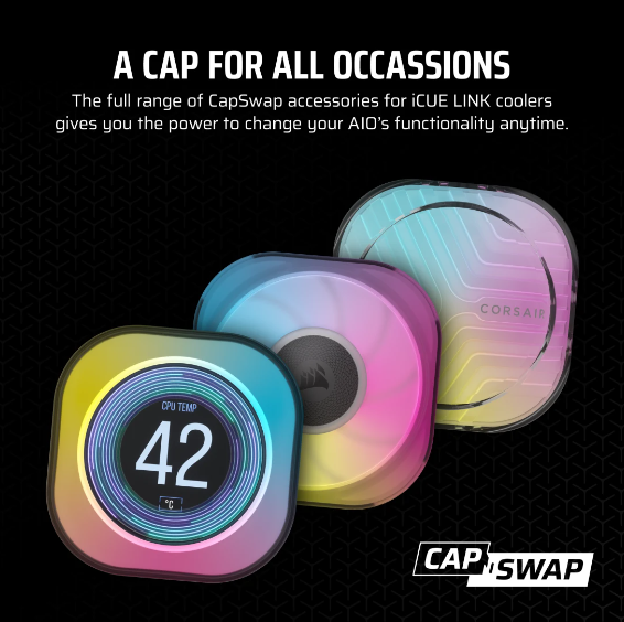 CORSAIR iCUE LINK AIO Cooler CapSwap Module – Groove
